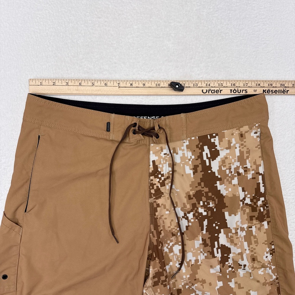 Alpha Defense Gear Board Shorts 2.0 Mens Size 36 Tan Camo Swimsuit Swim Hybrid - Picture 8 of 9